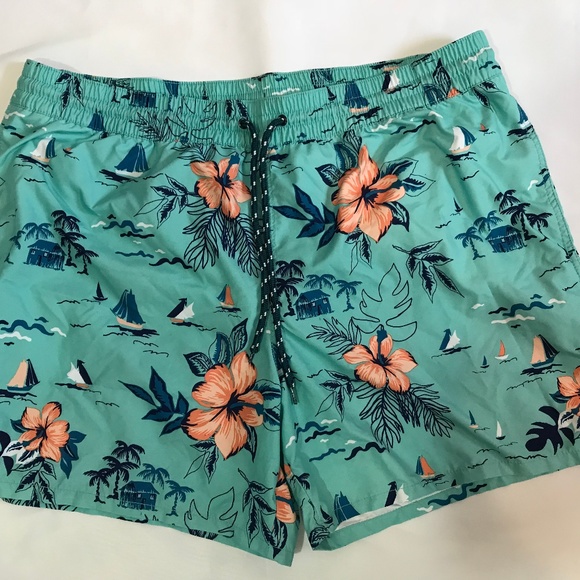 Merona Other - Men's Merona Swimwear Trunks Plus Size 2X Teal